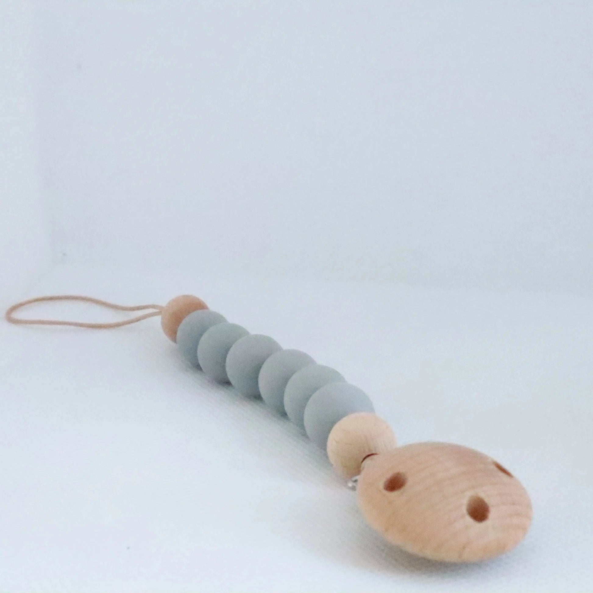 Chupetero de silicona Gris Claro Bapum Bapum Kids