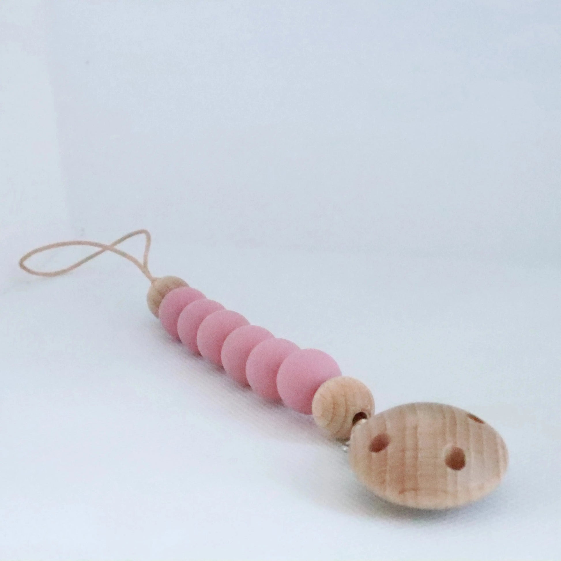 Chupetero de silicona Rosa Empolvado Bapum Bapum Kids