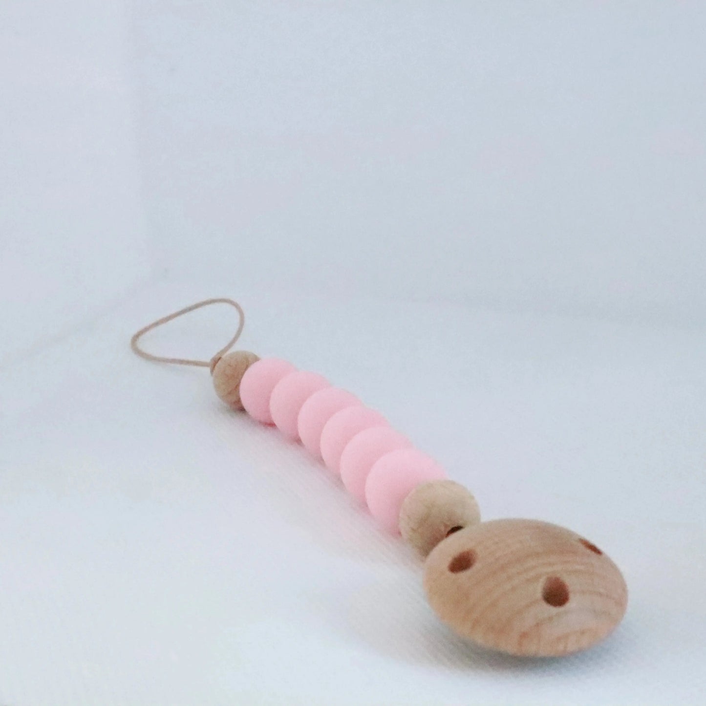 Chupetero de silicona Rosa Pastel Bapum Bapum Kids