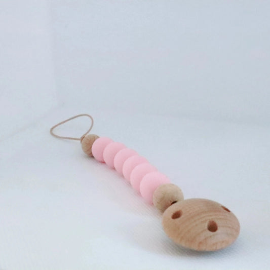 Chupetero de silicona Rosa Pastel Bapum Bapum Kids