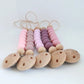 Chupetero de silicona Rosa Pastel Bapum Bapum Kids