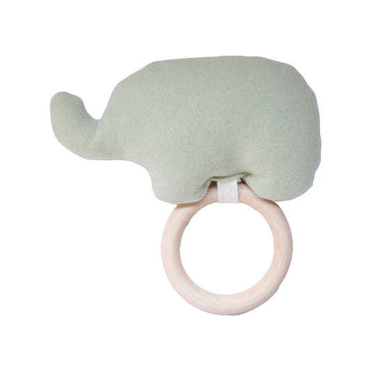 Mordedor de madera para bebe Elefante bapumshop