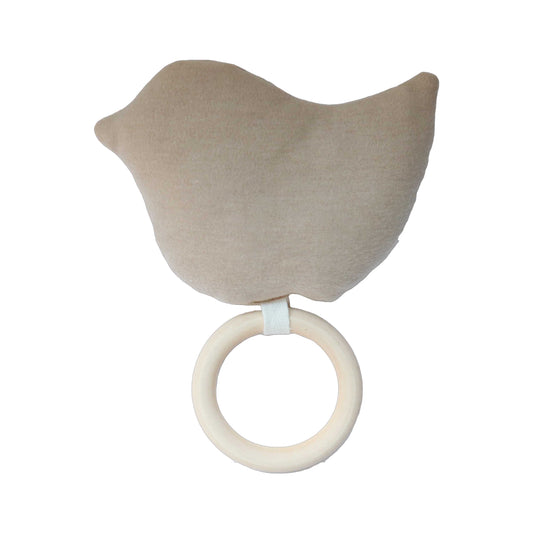 Mordedor de madera para bebe Pajarito bapumshop